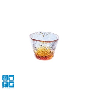 清酒杯-手作黃色琉璃清酒杯-50ml/1入