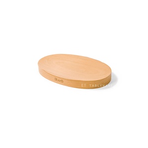 盤 ☆ 櫸木凹面橢圓盤｜24 × 15 × 2.6 ㎝｜單個