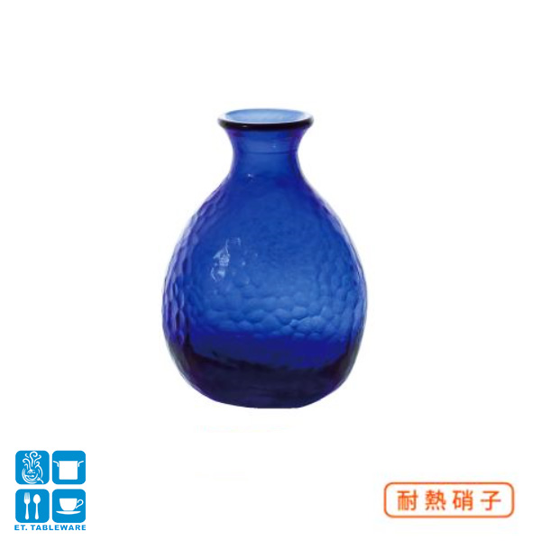 手作藍色耐熱清酒壺-190ml