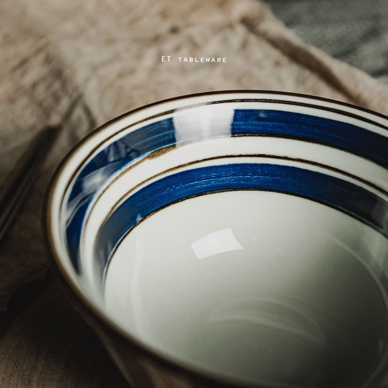 碗 ☆ 青瓷繪染 日式碗｜13.5 × 7 ㎝｜單個