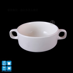 象牙強化 雙耳湯碗｜250 CC｜10.3 ㎝｜單個
