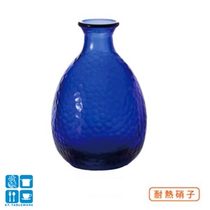手作藍色耐熱清酒壺-260ml