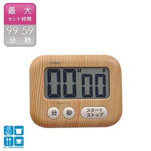 計時器-仿木紋大螢幕