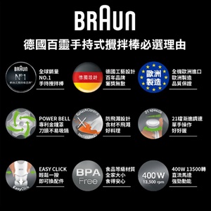 攪拌棒-BRAUN 手持式攪拌棒 (總長40cm)