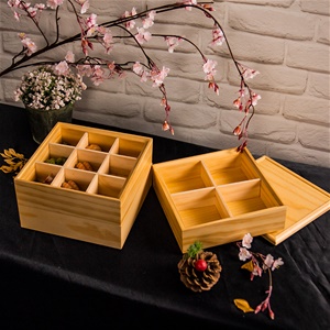 日式☆三層式 松木 便當盒 附蓋｜單組