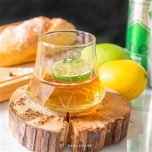 杯☆玻璃 蒂凡斯 菱格紋 Rock 杯｜290 cc｜6入