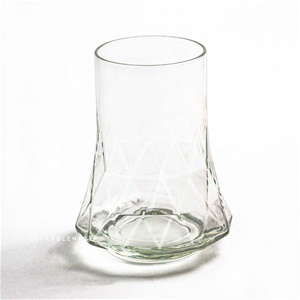 杯☆玻璃 蒂凡斯 菱格紋 HI-BALL 杯｜350 cc｜6入
