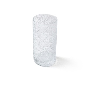 杯 ☆ 海棠花玻璃高杯｜360 ml｜6入-較長備貨