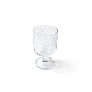 杯 ☆ 海棠花玻璃真身高腳杯｜220 ml｜6入