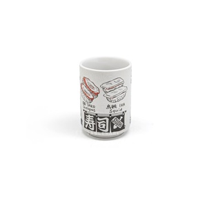 杯 ☆ 日本湯吞杯｜烏賊章魚｜約 210 cc｜單個