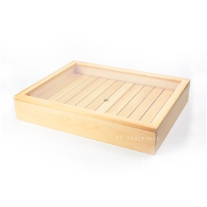 盤 ☆  生猛海鮮木盒(壓力蓋) ｜40 × 29.5 × 9.5 cm｜木質｜單個