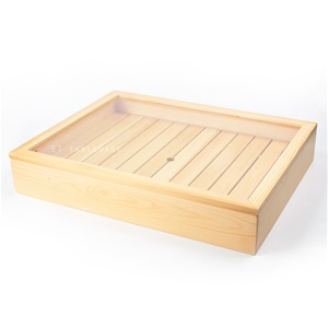 盤 ☆  生猛海鮮木盒(壓力蓋)｜50 × 40 × 9.5 cm｜木質｜單個