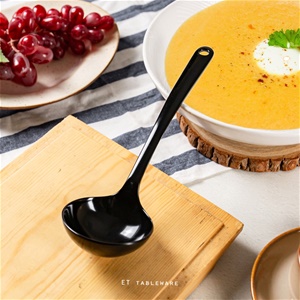 杓 ☆ 極簡湯杓｜10"｜黑色｜12入