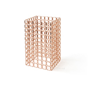 架 ☆ 陳列架-玫瑰金色全網格層架/加大｜19.5 × 19.5 × 34 ㎝｜單個