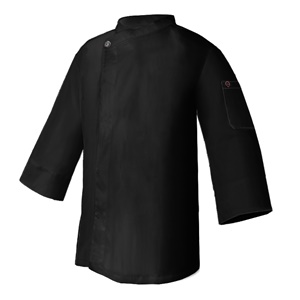廚衣 ☆ 中袖四季風黑廚衣｜黑色｜M - 4 XL｜單個