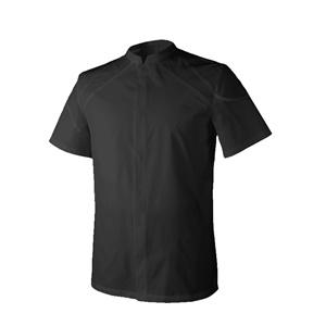 廚衣 ☆ 透心涼感單排廚服｜短袖｜黑色｜M - 3 XL｜單件