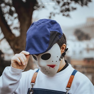 廚帽 ☆ 網眼超值款貝蕾帽｜藍色｜單個