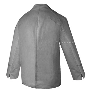 廚衣 ☆ 三好內拉鍊長袖廚衣｜深灰｜M - 3 XL｜單個