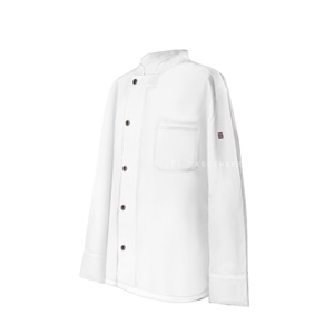 廚衣 ☆ 長袖偏門單排釦廚衣｜白色｜M - 3 XL｜單個