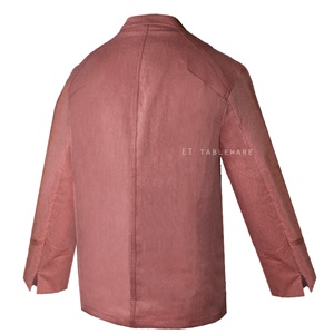 廚衣 ☆ 三好內拉鍊長袖廚衣｜橘紅｜M - 3 XL｜單個