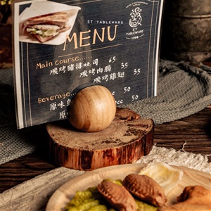 菜單架 ☆ 球形竹菜單 菜單架｜7 × 6.2 ㎝｜單個
