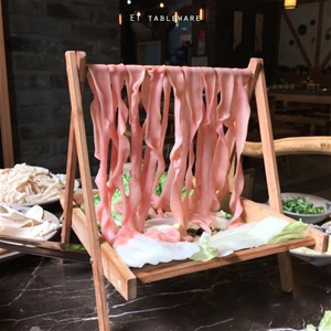 肉片架 竹製薄片肉片架｜ 25 × 25 × H 19.5 ㎝｜單個