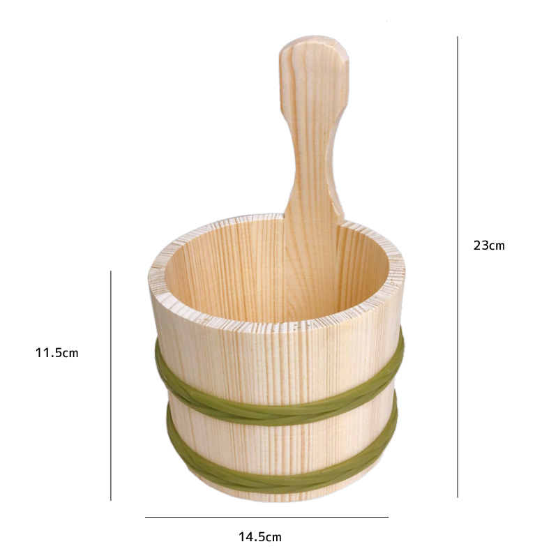 飯桶-無漆把手木桶｜ Φ 14.5 cm ｜單個