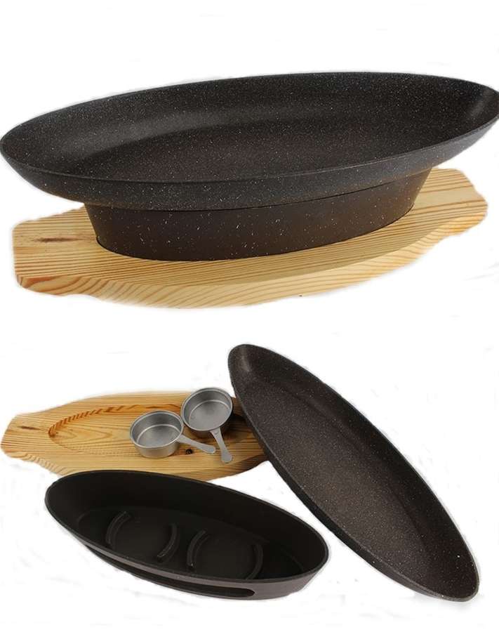 爐組-鋁合金橢圓魚爐海鮮鍋組(60cm)
