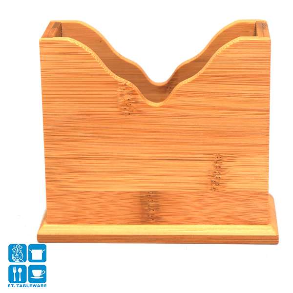餐巾架-竹V型紙巾架