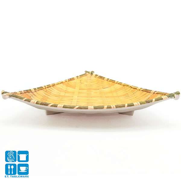 5097 仿竹三角盤27*29*4cm