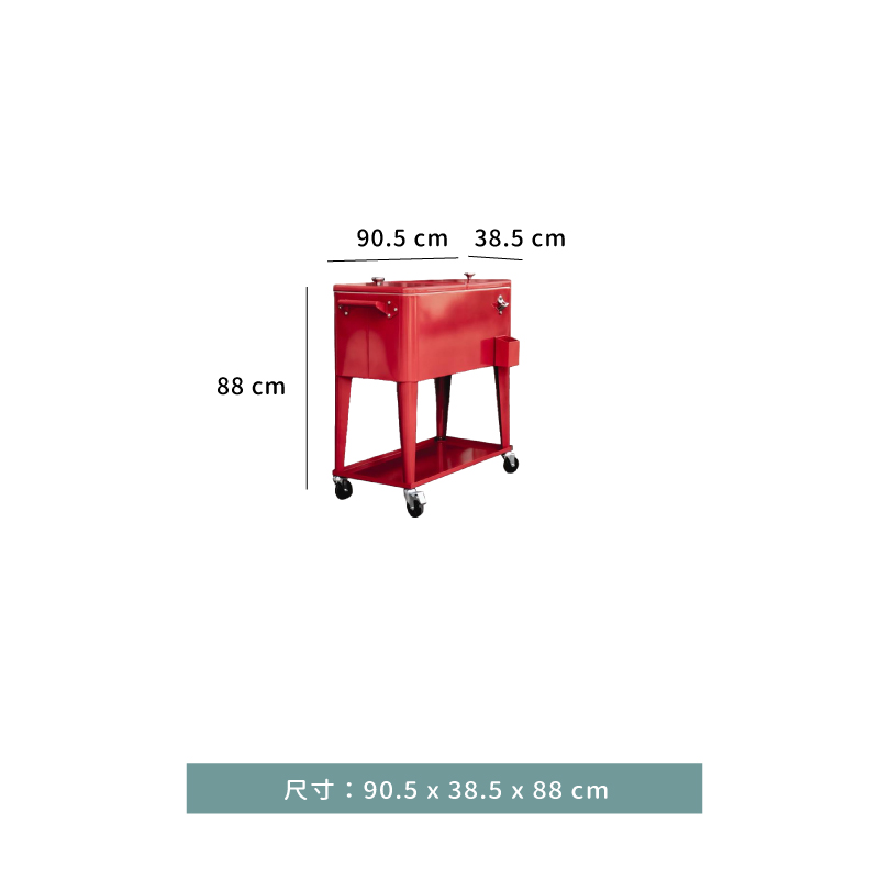 保溫車 ☆ 戶外首推冷藏包溫車｜75 L｜紅色｜單個 （約冷藏 48 H)