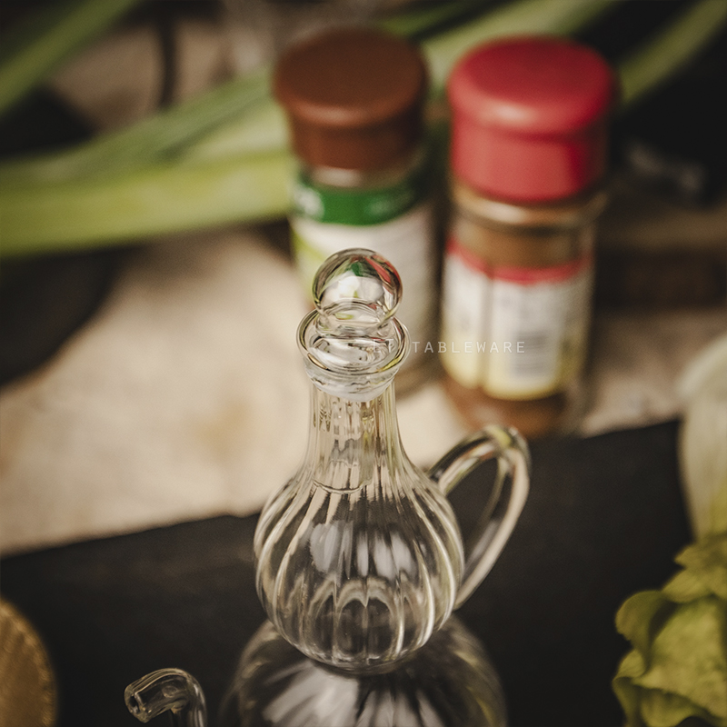 調味 ☆ 日製 玻璃茶壺造型油罐DR調味罐｜80 ml｜單個