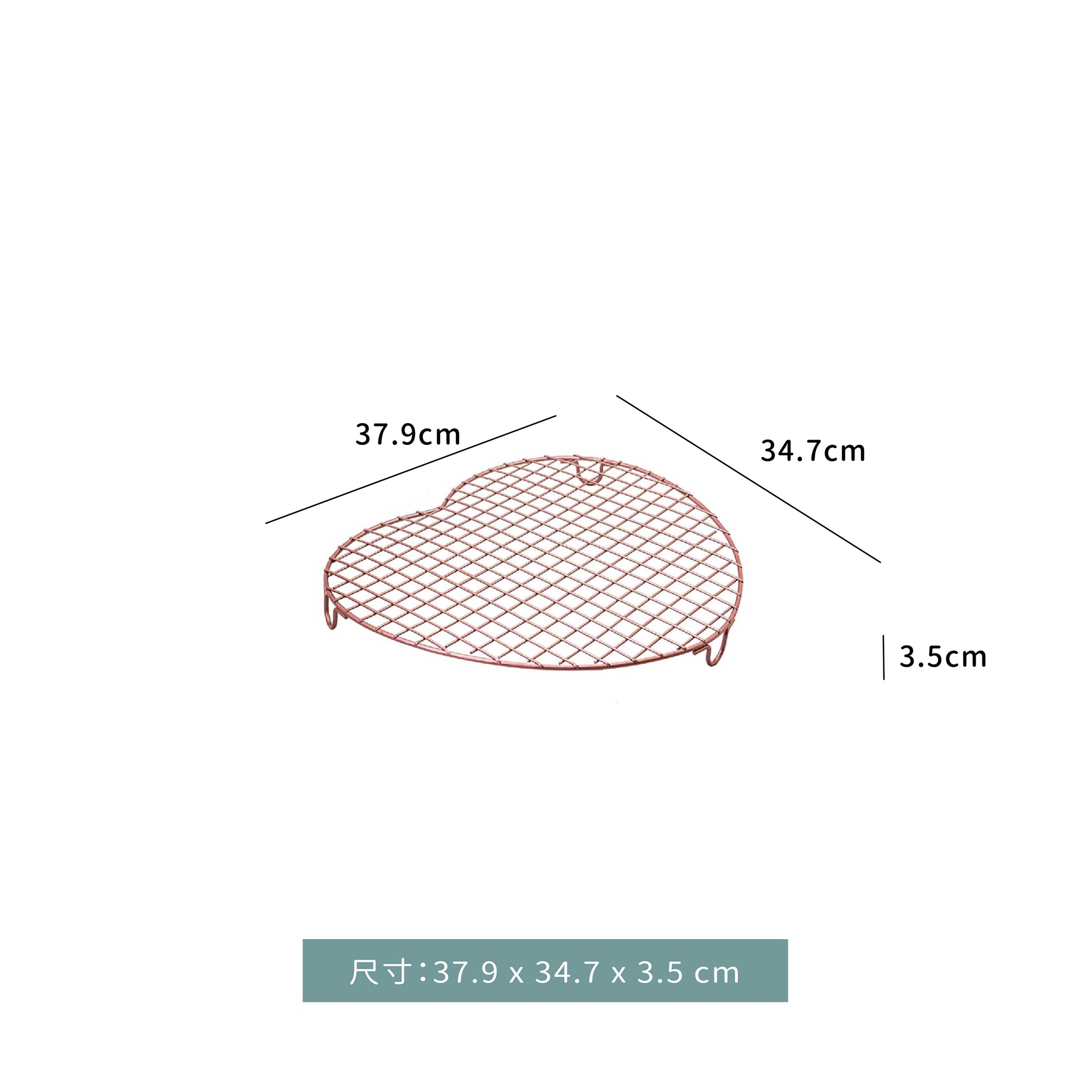 烤架☆心型 散熱架｜香檳金｜單個