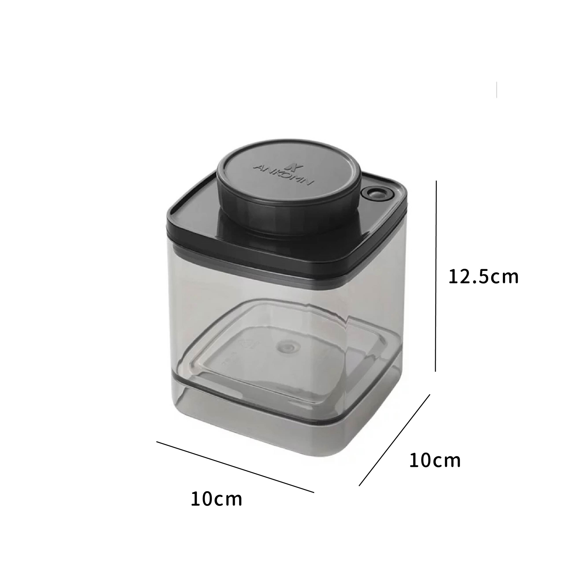 ANKOMN TURN-N-SEAL 600ml 旋轉真空保鮮盒｜透黑｜單個