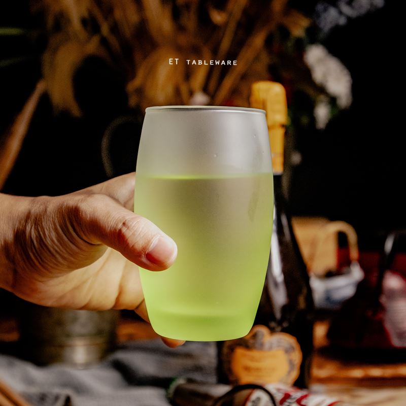 杯 ☆ 薩通凝霜青檸綠 直身杯｜350 cc｜6入
