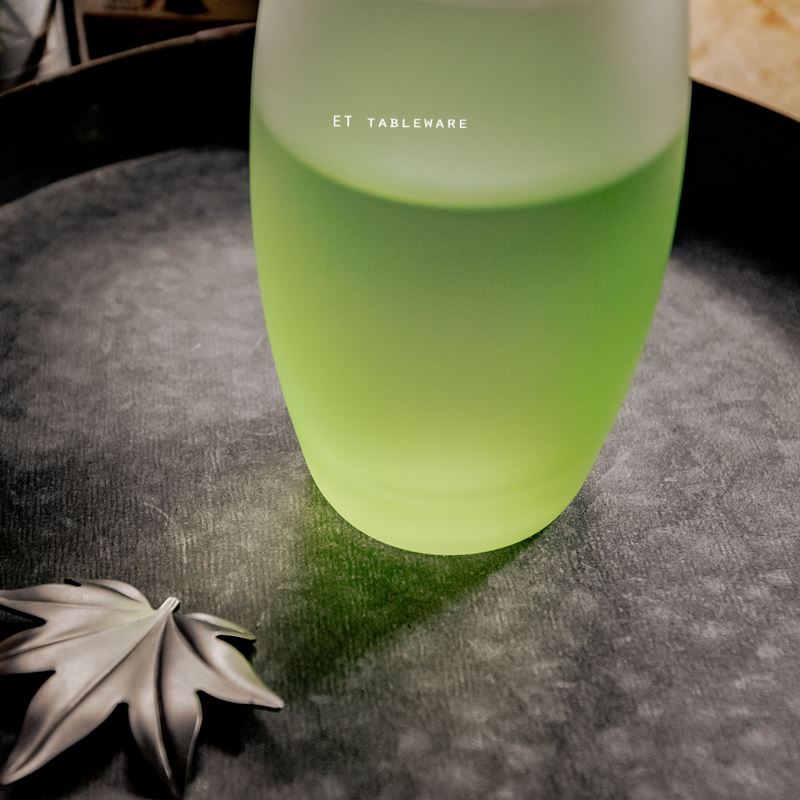 杯 ☆ 薩通凝霜青檸綠 直身杯｜350 cc｜6入