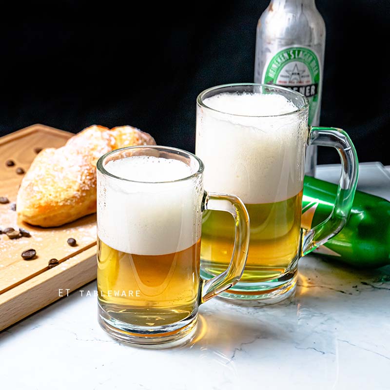 杯☆玻璃 波斯特 手把 啤酒杯｜320 cc．490 cc｜6入