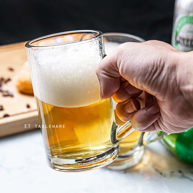 杯☆玻璃 波斯特 手把 啤酒杯｜320 cc．490 cc｜6入