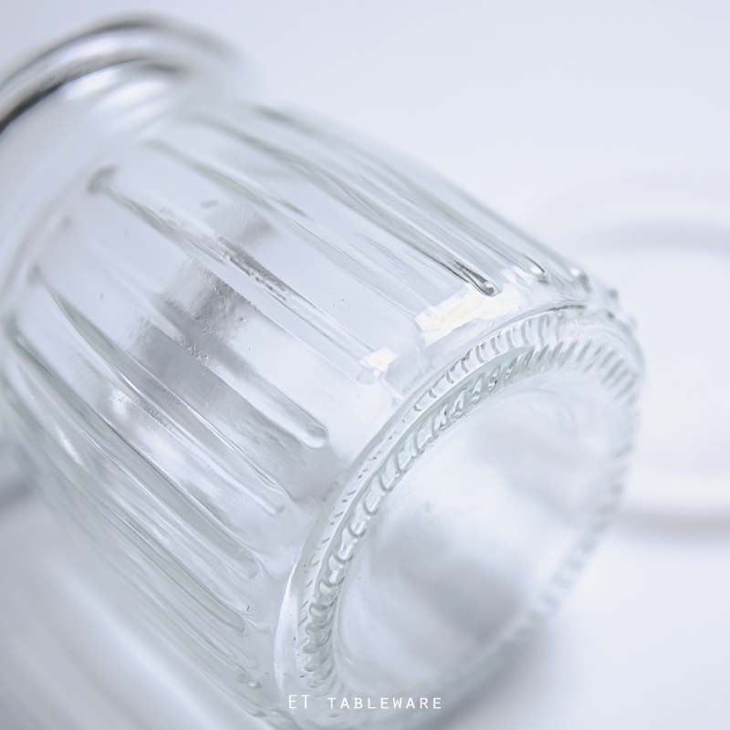 布丁罐☆玻璃 豎紋布丁罐 – 附 PE 蓋｜150 ml｜6入