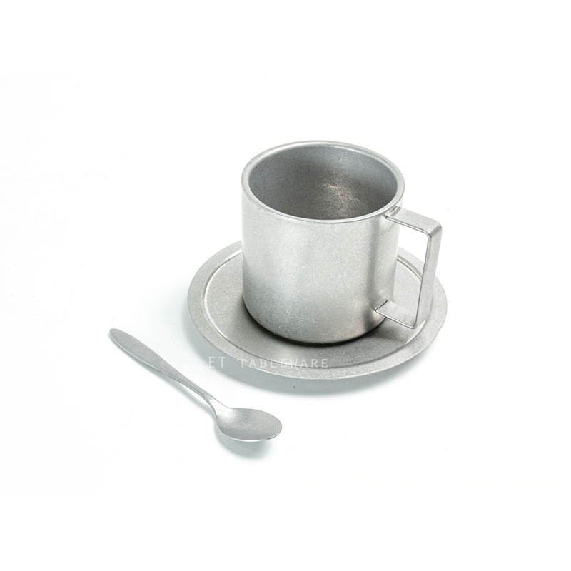 杯 ☆ 做舊復古咖啡杯盤(歐式)280ml｜杯．盤．勺｜280 ml｜單個