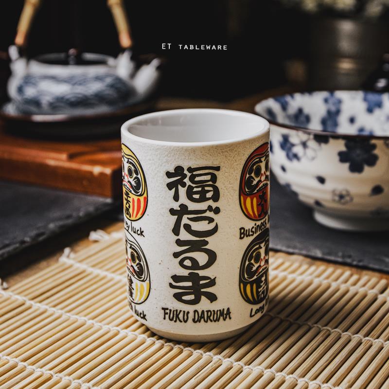 杯 ☆ 日本湯吞杯｜日本小達摩福氣｜約 210 cc｜單個