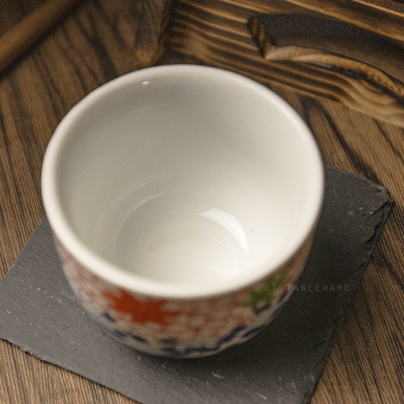 杯 ☆ 日風 春櫻秋楓 茶杯｜ 7.5 × 6 ㎝｜單個