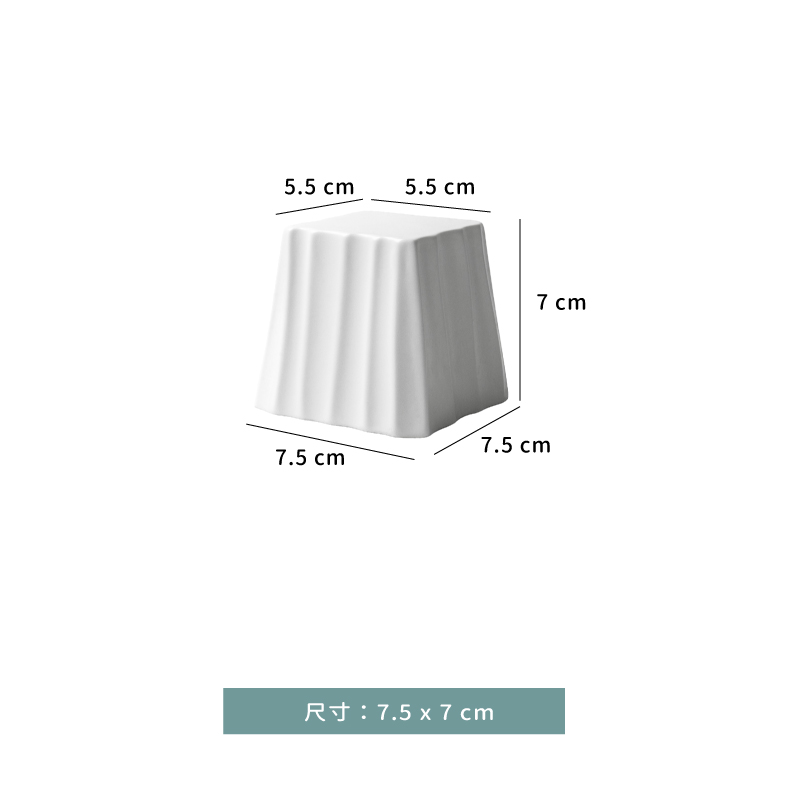 杯 ☆ 四方 條紋 點心杯｜7.5 × 7 ㎝｜單個