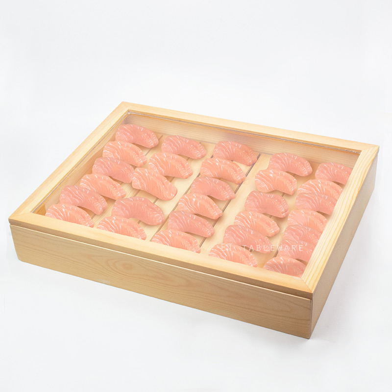 盤 ☆  生猛海鮮木盒(壓力蓋) ｜40 × 29.5 × 9.5 cm｜木質｜單個