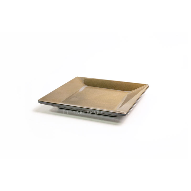 盤☆美耐皿 古銅 方盤｜18.5  cm｜單個