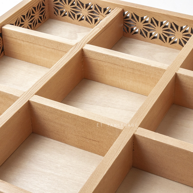 木盒☆ 九宮格木盒(透雕)｜27 × 4.5 ㎝｜單個