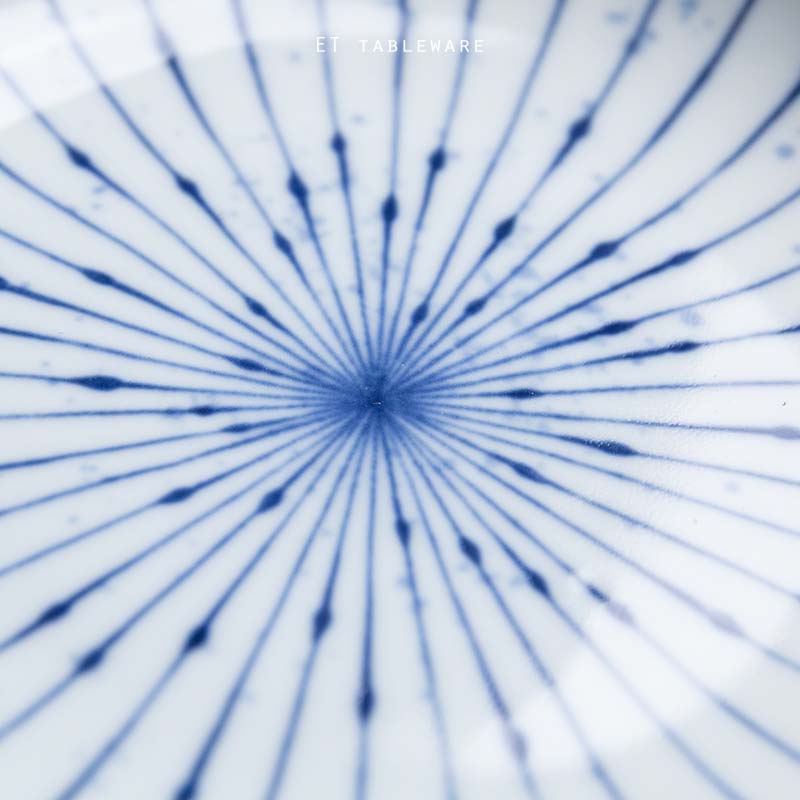 盤 ★ 陶瓷 花邊盤｜藍線條｜16.5 × H 3.5 ㎝｜單組