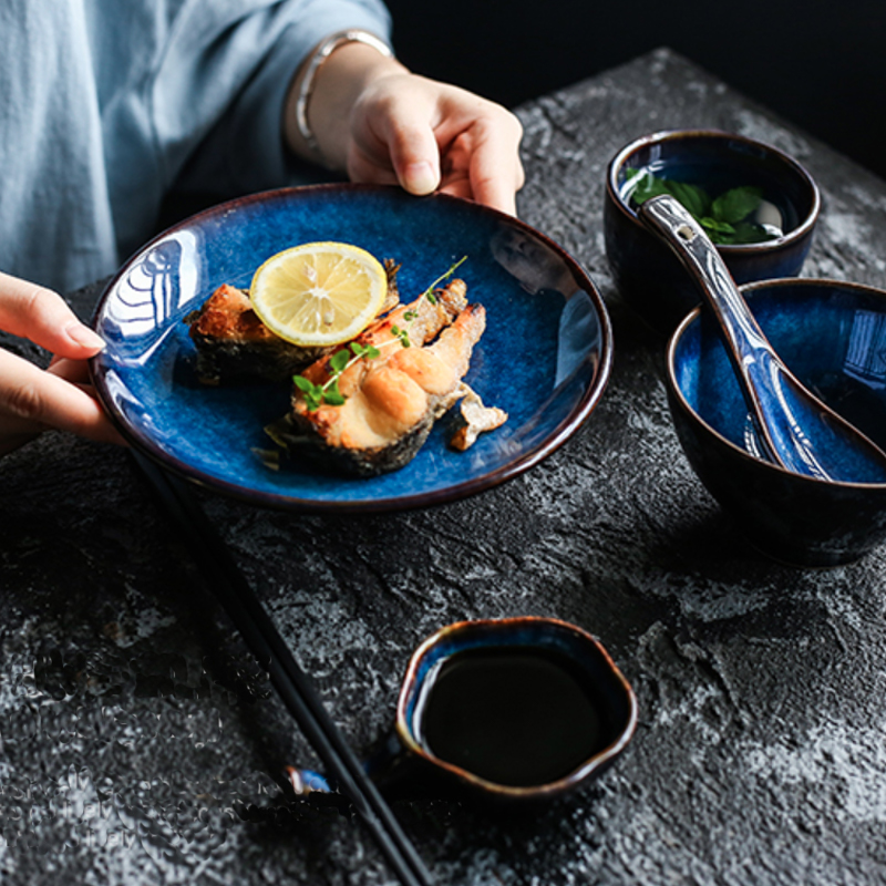 杯 ☆ 貓眼藍 釉色 陶瓷  大口杯｜8 cm｜單個