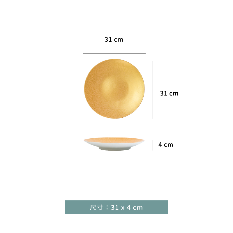 盤 ☆ 耐磨金新淺式盤｜31 × 4 ㎝｜單個