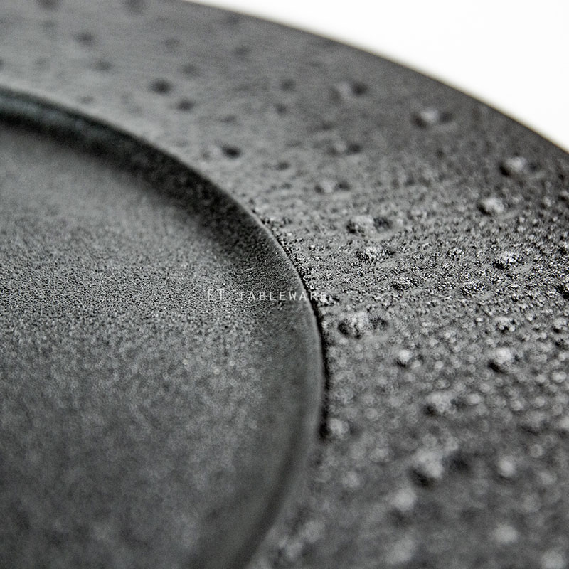 盤 ☆ 流星雨圓形盤｜26.7 cm．32 cm｜黑｜單個